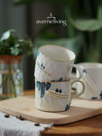 Rustleaf Relief Ceramic Coffee Mug
