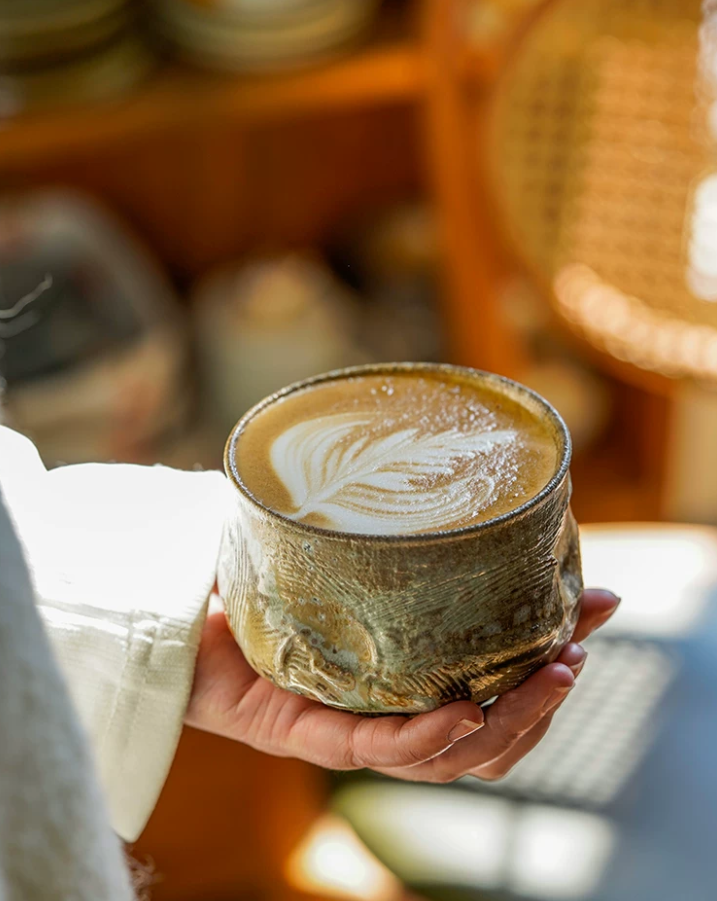 Wabisora Textured Ceramic Coffee Cup