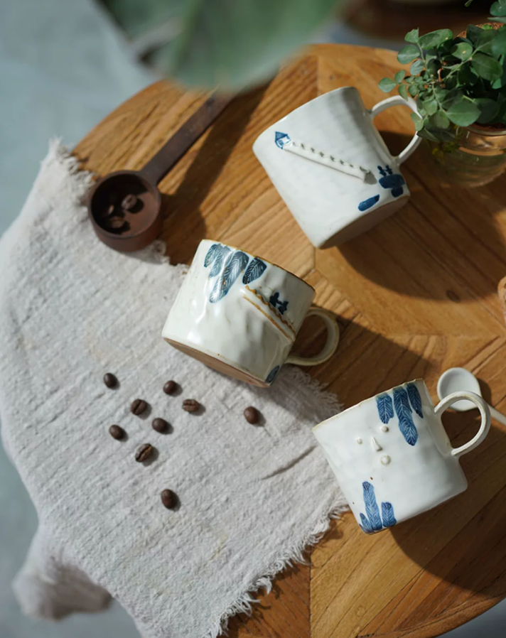 Rustleaf Relief Ceramic Coffee Mug
