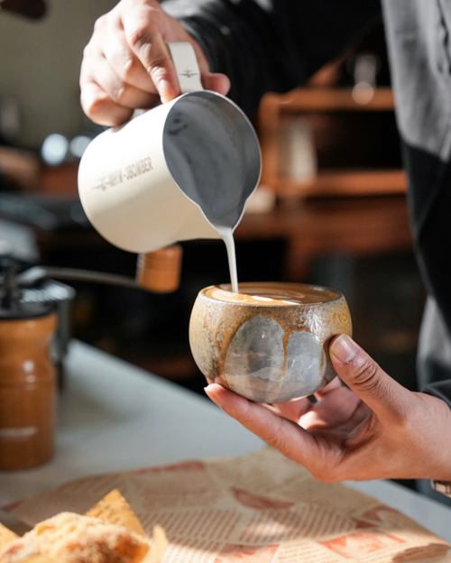 Eggform Ash-Fired Hand Cup